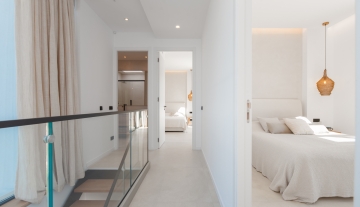 Resa Estates villa sant Jordi modern Ibiza for sale bedroom hallway.jpg